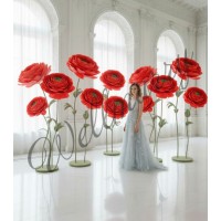 Ростовой цветок из бумаги "Ранункулюс красный" Ростовой цветок из бумаги "Ранункулюс красный" купить